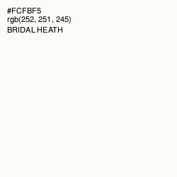 #FCFBF5 - Bridal Heath Color Image